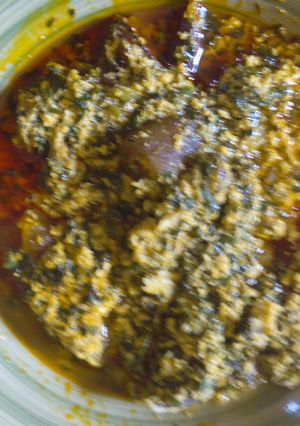 A picture of Melon soup.
