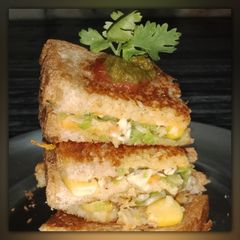 Grilled Veg Mayo sandwich A picture of Grilled Veg Mayo sandwich.