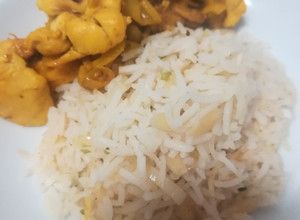 Foto de Frango indiano com arroz basmati de festa