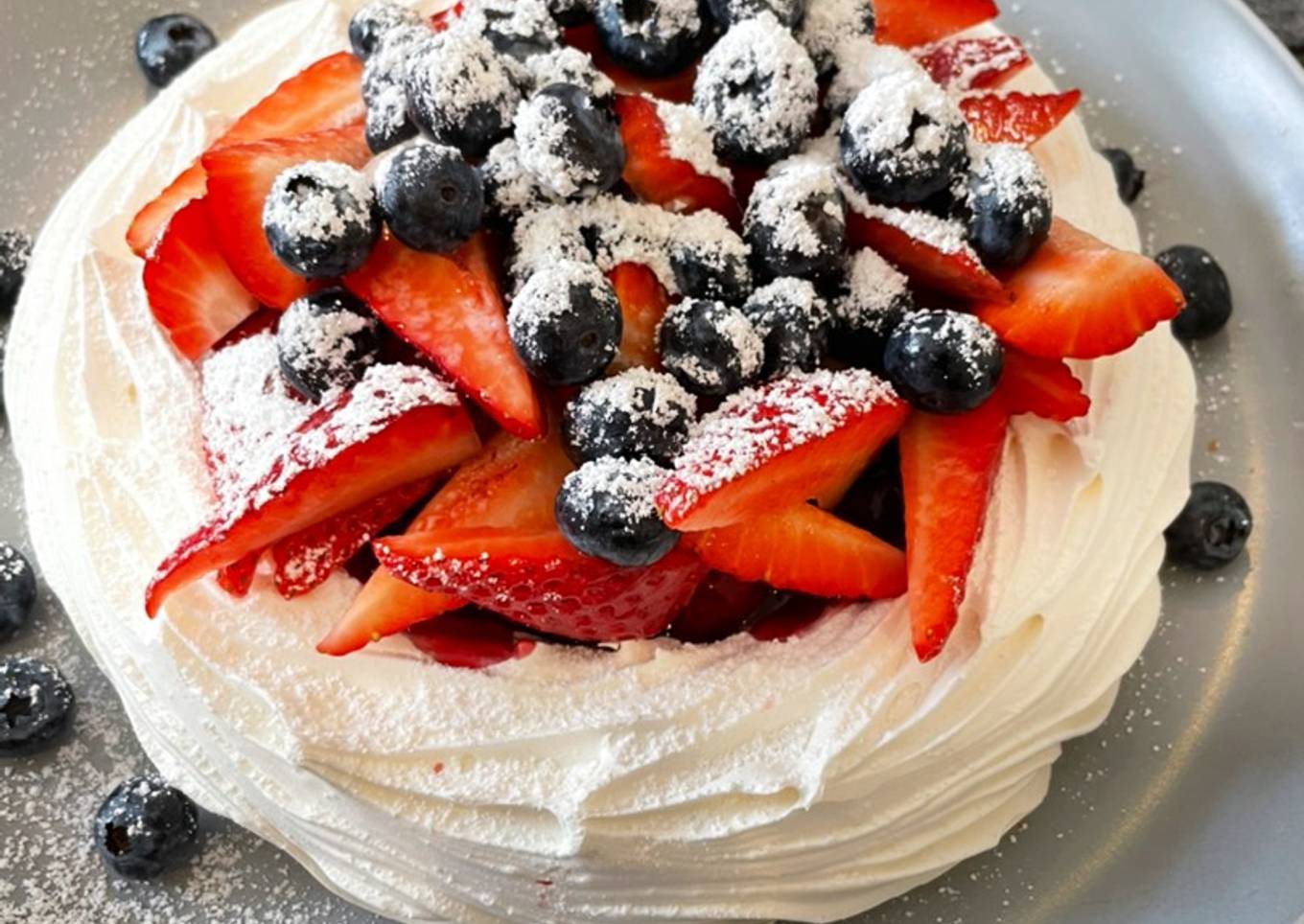 Dairy Free Fruit Pavlova