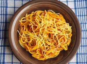 O poză a rețetei Spaghete cu sos bolognese.