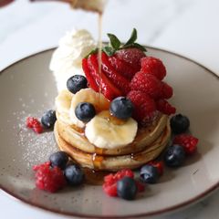 A picture of American fluffy pancake 🥞.