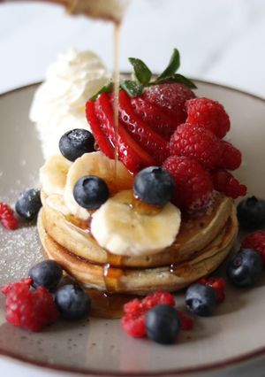 A picture of American fluffy pancake 🥞.