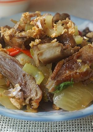 รูปของ เป็ดพะโล้ผัดเกี้ยมฉ่าย