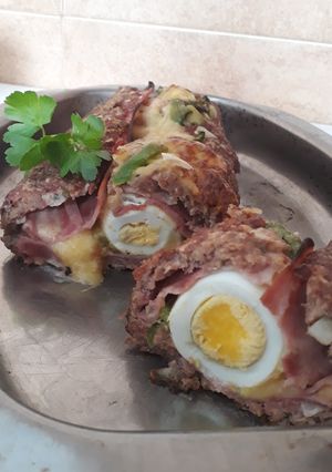 Una foto de Pan de carne relleno
