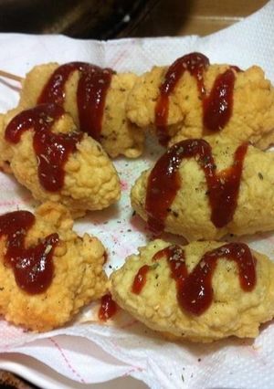 【靜靜小廚】迷你脆皮熱狗 的食譜成品照片