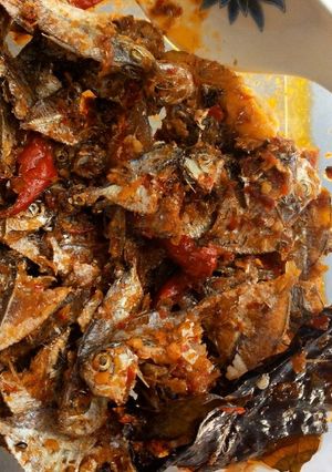 Foto resep Ikan asin kecil balado