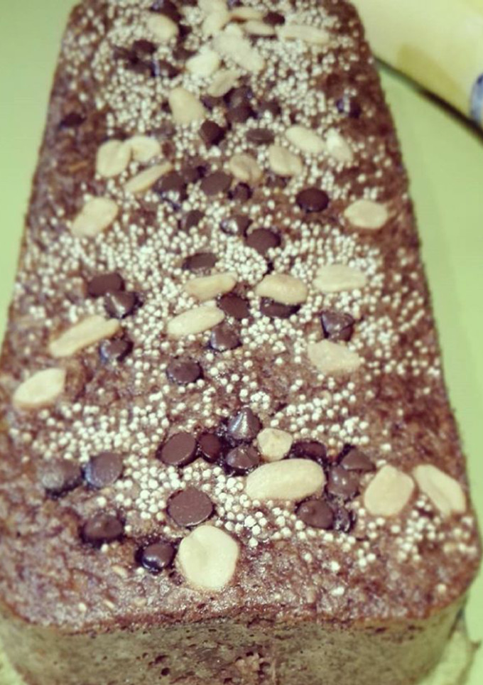 Una foto de Budín de banana y chocolate LIGHT
