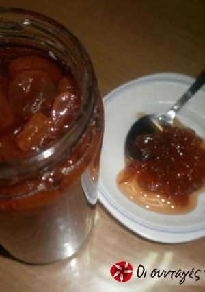 A picture of Grape spoon sweet by mom.