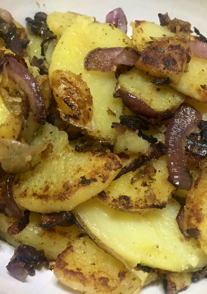 Una foto de Papas salteadas