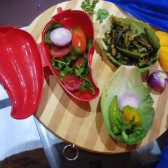 A picture of Do Piyaza Bhindi (Lady finger) punjabi style.