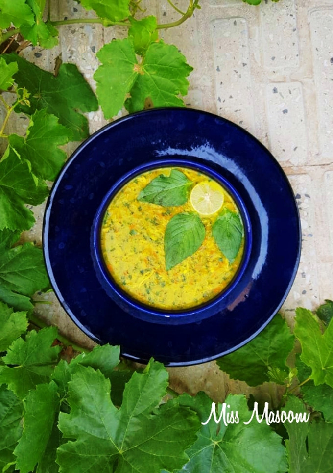 عکسی از دستور سوپ سبزیجات