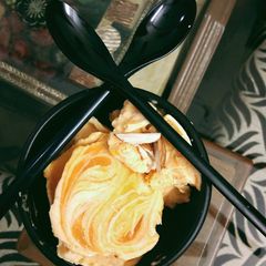 A picture of Mango ice cream (3 ingredient).