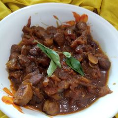 A picture of Mushroom pulusu.
