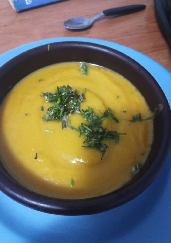 Una foto de Sopa crema de calabaza