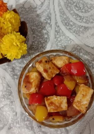 A picture of Pepper paneer.