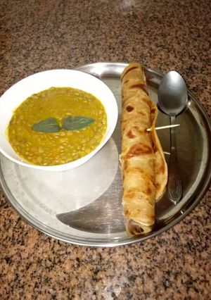 A picture of Brown chapati #4 weekchallange#Authour marathon.