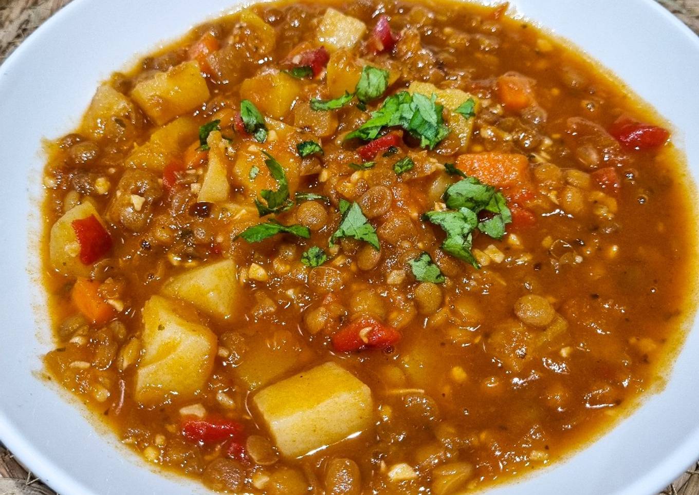 CAZUELA SALUDABLE DE LENTEJAS ❤️