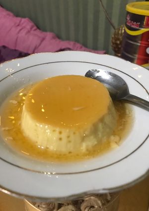 Foto resep Caramel custard pudding (No oven)