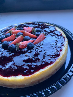 Una foto de Cheesecake cocido