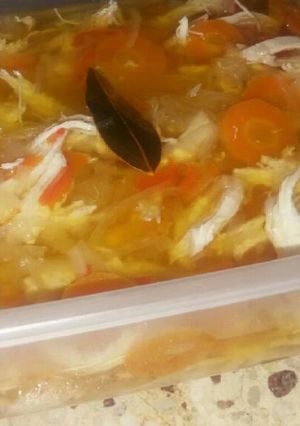 Una foto de Pollo al escabeche