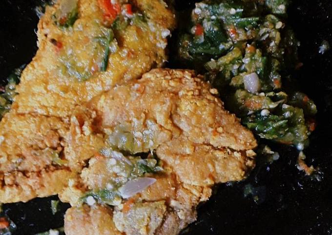 Ayam geprek sambel ijo