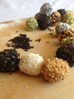 Una foto de Trufas de chocolate