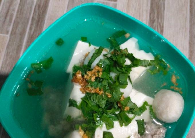 Resep Sup Tahu bakso simple, Enak