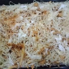 Baked chicken noodles A picture of Baked chicken noodles.