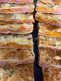Ham and Cheese Puff Pastry Empanada Step by Step
