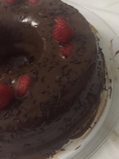 Foto de Bolo de Chocolate com Leite Condensado