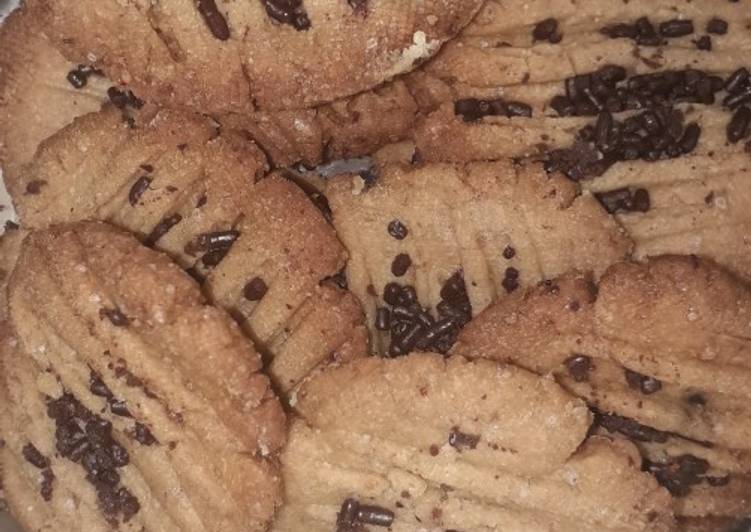 Cookies Teflon mudah (tanpa mixer)