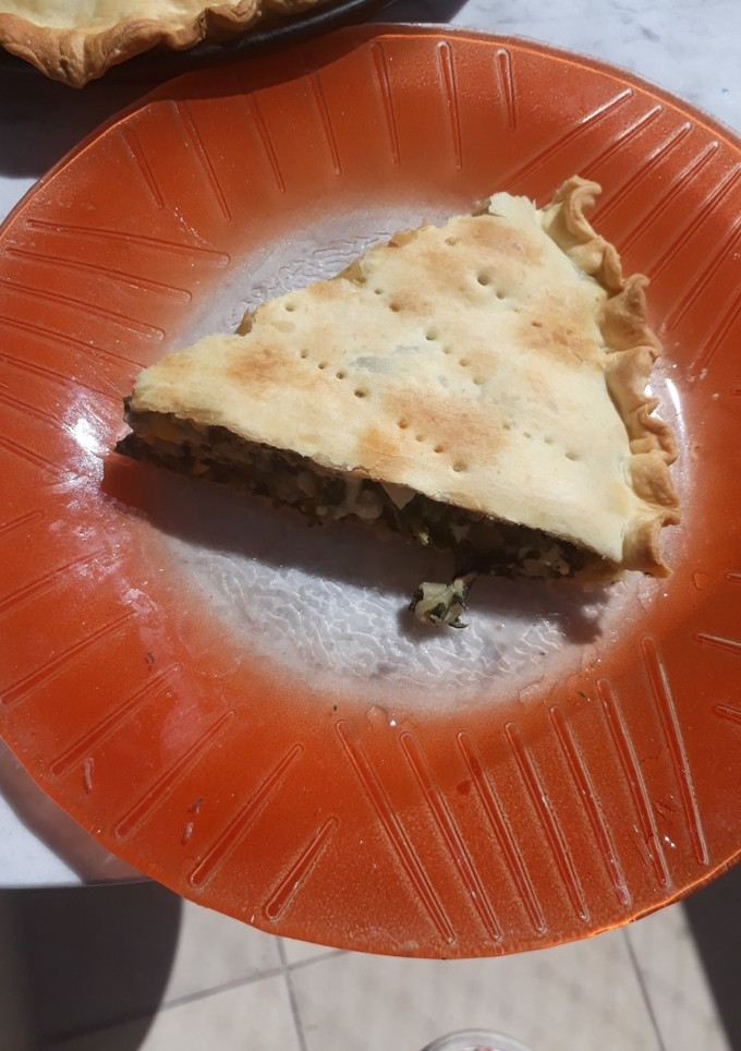 Una foto de Tarta de acelga bastante light