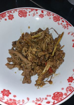 Foto resep Oseng usus pedas manis gurih