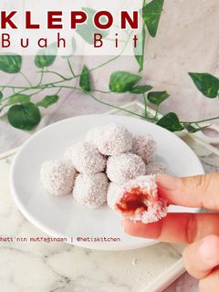 Foto resep Klepon Buah Bit (Beetroot Klepon)
