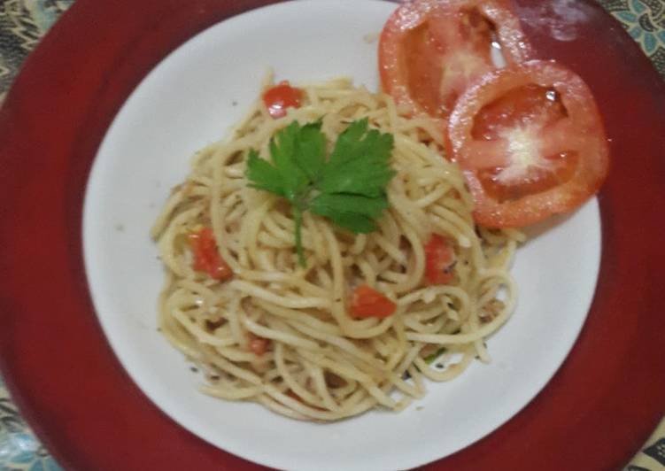 Resep Spaghetti oglio olio Lezat