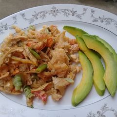 A picture of Simple pasta meal.