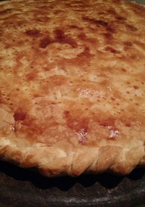 Una foto de Tarta de arroz, jamón y verduras