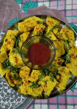 A picture of Dhokla.
