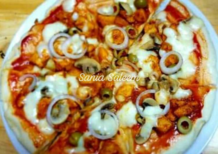 Recipe: Appetizing Chicken Tikka Pizza