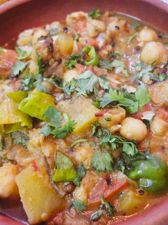 A picture of Karahi Chola Chaat.