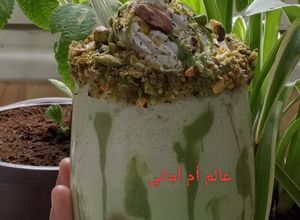 صورة لوصفة ميلك شيك البستاشيو