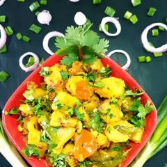 A picture of Sweet potato masala fry.