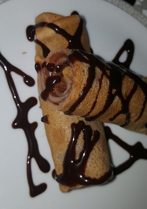 صورة لوصفة كريب شوكولاتة لذيذ 😋