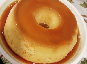 Una foto de Flan de leche condensada