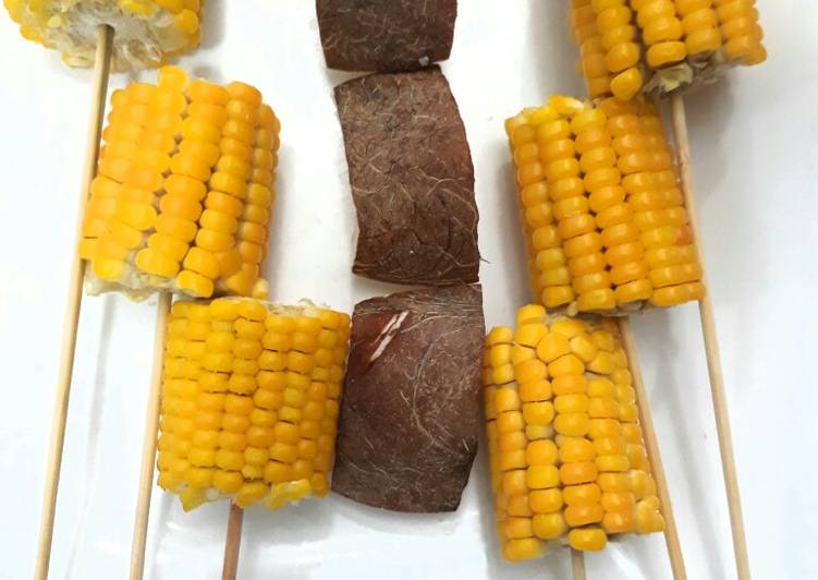 Steps to Prepare Speedy Yellow corn with coconut