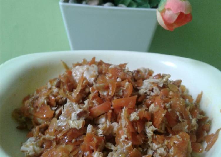 Orak arik wortel telur