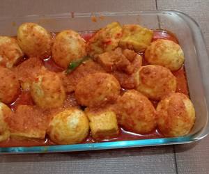 Resep Mudah Rendang Telur Tahu Enak Bergizi