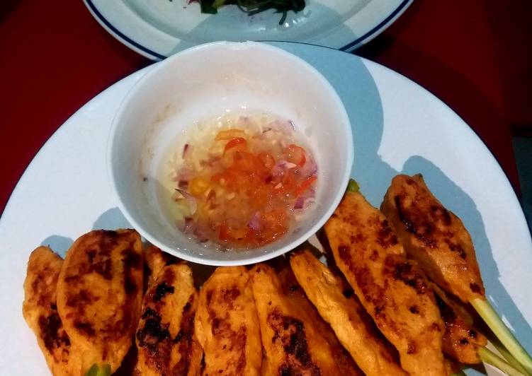 Resep masakan Sate lilit ayam udang panggang teflon | Cara Membuat Sate lilit ayam udang panggang teflon Yang Lezat