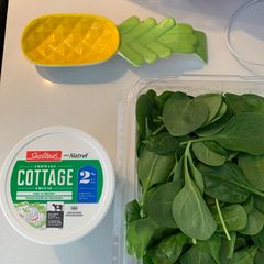 A picture of Cottage & spinach Bolognese lasagna.